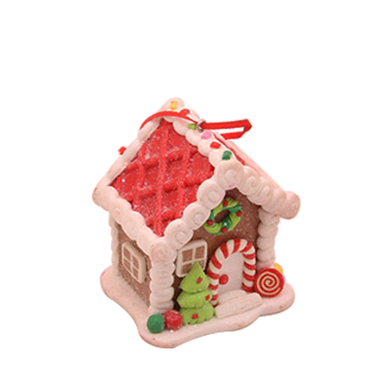 New Christmas Decoration Soft Clay House Creative Desktop Small Ornaments Christmas Decorations Gift