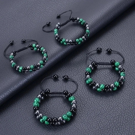 Ethnic Style Color Block Natural Stone Bracelets In Bulk