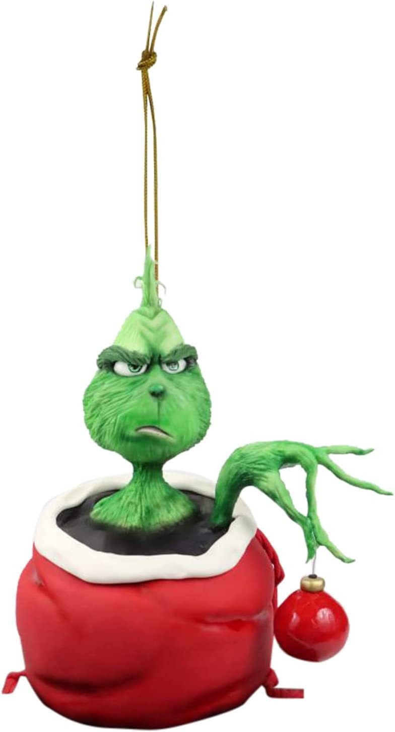 2 Pieces Christmas Small Gifts Cartoon Characters Christmas Tree Decoration Christmas Tree Ornaments Car