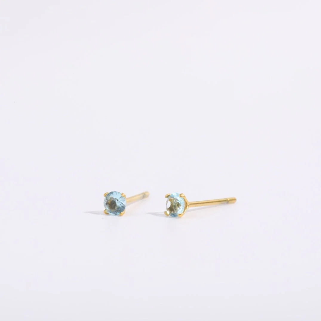 Round Geometric Titanium Steel Stud Earrings