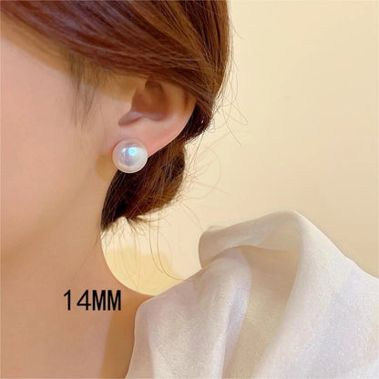 1 Pair Retro French Style IG Style Geometric Inlay Alloy Titanium Steel Artificial Pearls Zircon Drop Earrings Earrings Ear Studs