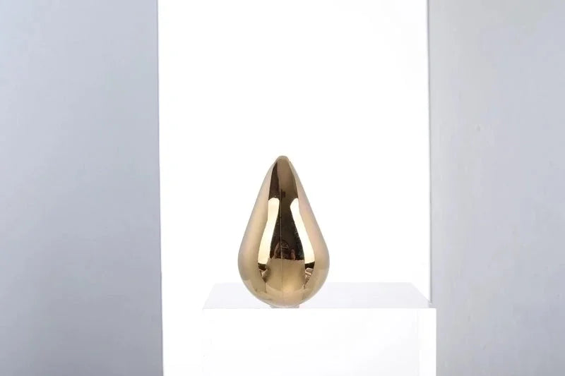 1 Pair Classic Style Water Droplets Plating 304 Stainless Steel Titanium Steel 18K Gold Plated Ear Studs