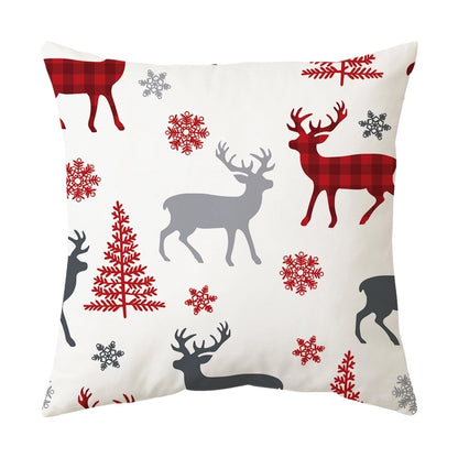 Classical Letter Short Plush Throw Pillow