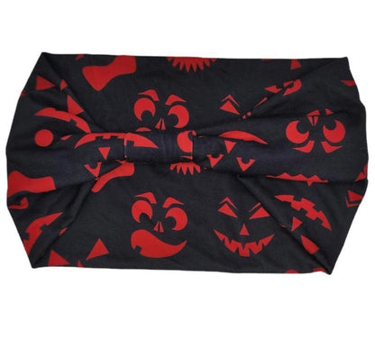 New Halloween Skull Cobweb Pumpkin Pattern Sweat-absorbent Yoga Running Headband Headband Headband Hair Accessories Headband