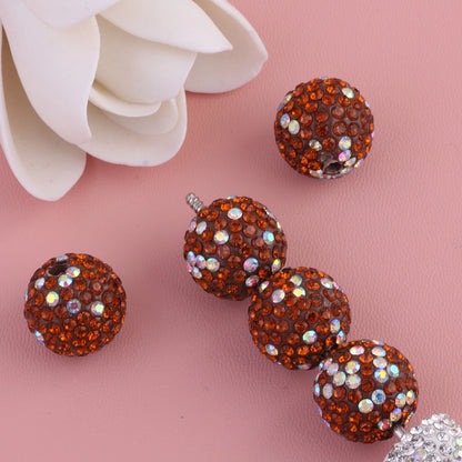 K16 Stars Diamond Ball Color Straight Hole Soft Clay Beads Mobile Phone Chain Bag Chain Diy Jewelry Accessories Beaded