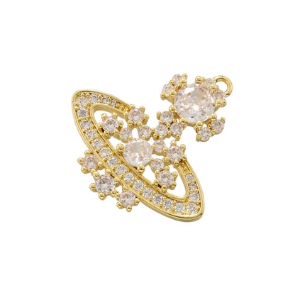 1 Piece 12*19.5mm 13*23.5mm 14*23mm Hole 1~1.9mm Copper Artificial Pearls Zircon 18K Gold Plated Christmas Tree Santa Claus Christmas Socks Pendant Jewelry Accessories