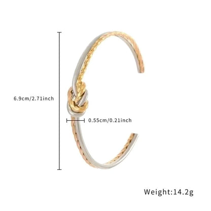 Minimalist C Shape Stainless Steel Titanium Steel Gold Plated Bangle In Bulk