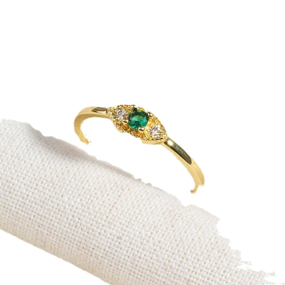 Moderate Luxury Irregular Copper Diamond Inlay Stud Earrings