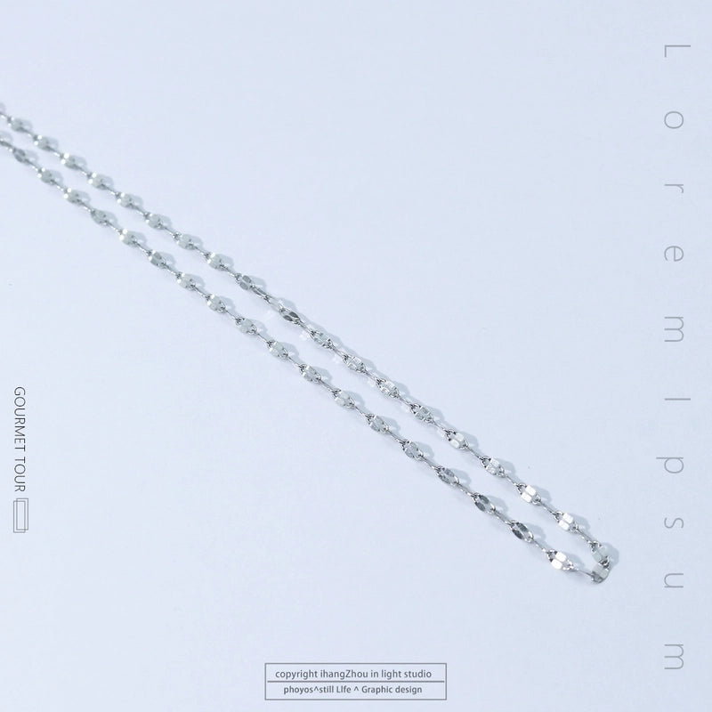 Titanium Steel Minimalist Plating Solid Color Necklace