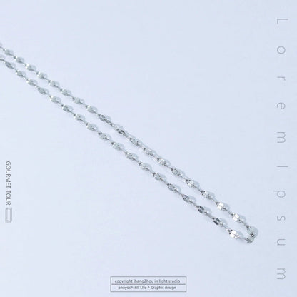 Titanium Steel Minimalist Plating Solid Color Necklace