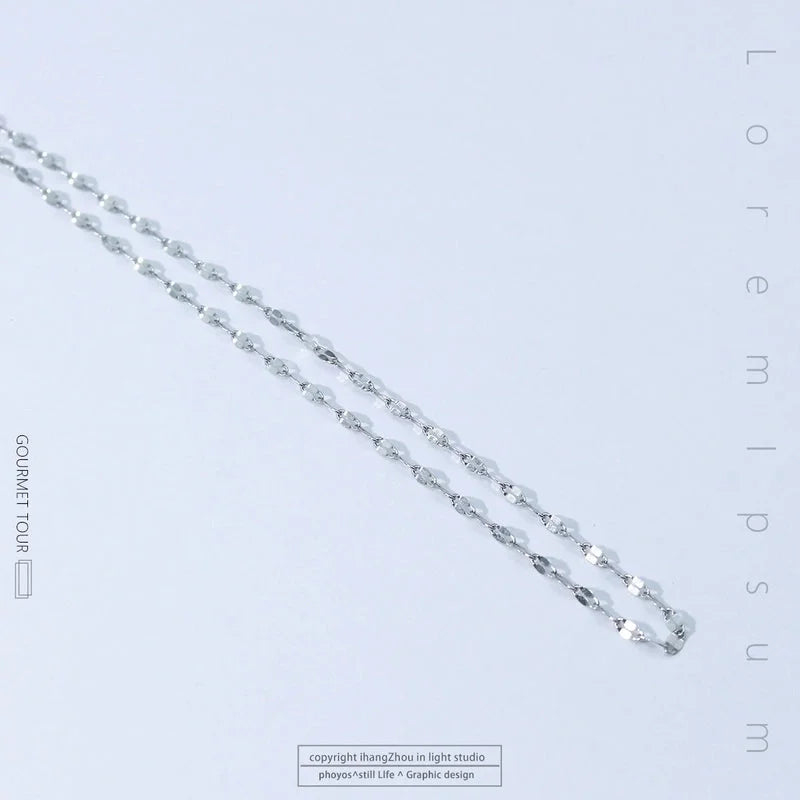 Titanium Steel Minimalist Plating Solid Color Necklace