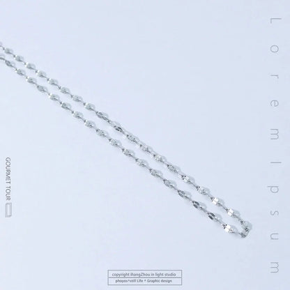 Titanium Steel Minimalist Plating Solid Color Necklace