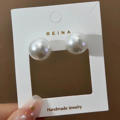 1 Pair Fashion Leaf Flower Bow Knot Imitation Pearl Alloy Rhinestones Earrings