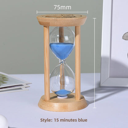 Creative Bamboo Fluorescent Timer Home Bedroom Ornaments 1-30 Minutes Luminous Time High Sense