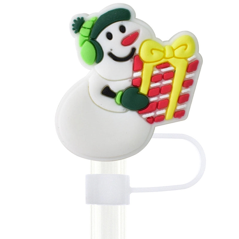 Christmas Casual Cute Pastoral Santa Claus Silica Gel Straw Decorative Cap 10 PCS/Package