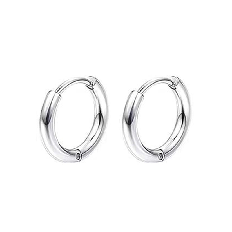 1 Pair Vintage Style Minimalist Round 304 Stainless Steel 18K Gold Plated Stainless Steel Earrings
