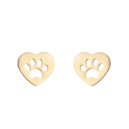 1 Pair Halloween Fashion Smile Face Star Skull Plating Hollow Out Stainless Steel Ear Studs