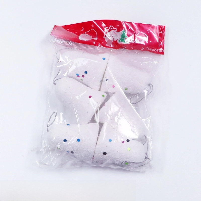 Cross-border Christmas Decorations Christmas Tree Pendant Snowflake Hanging Ball Pine Cone Gift Bag Christmas Old Man Small Drum Butterfly