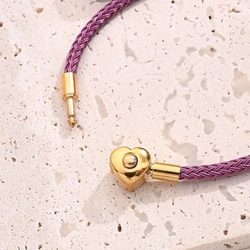 Casual Minimalist Classic Style Simple Solid Color 304 Stainless Steel Wire Rope 18K Gold Plated Bracelets In Bulk