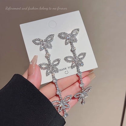 1 Pair Glam Geometric Plating Inlay Alloy Artificial Pearls Rhinestones Drop Earrings