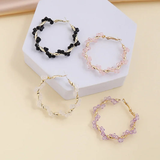 Women Geometric Metal Electroplating Earrings