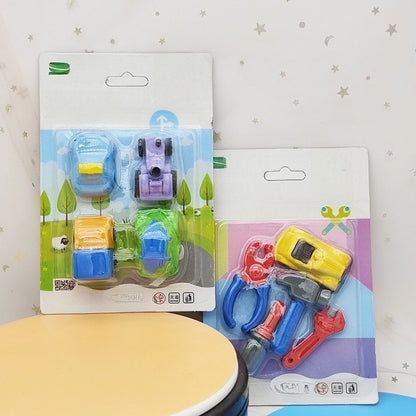 Cute Assembled Clamshell Packaging Stationary Geometric Eraser 1 Set
