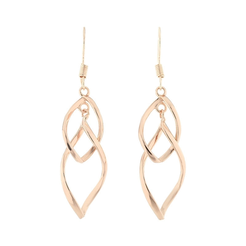 1 Pair Vintage Style Water Droplets Copper Drop Earrings