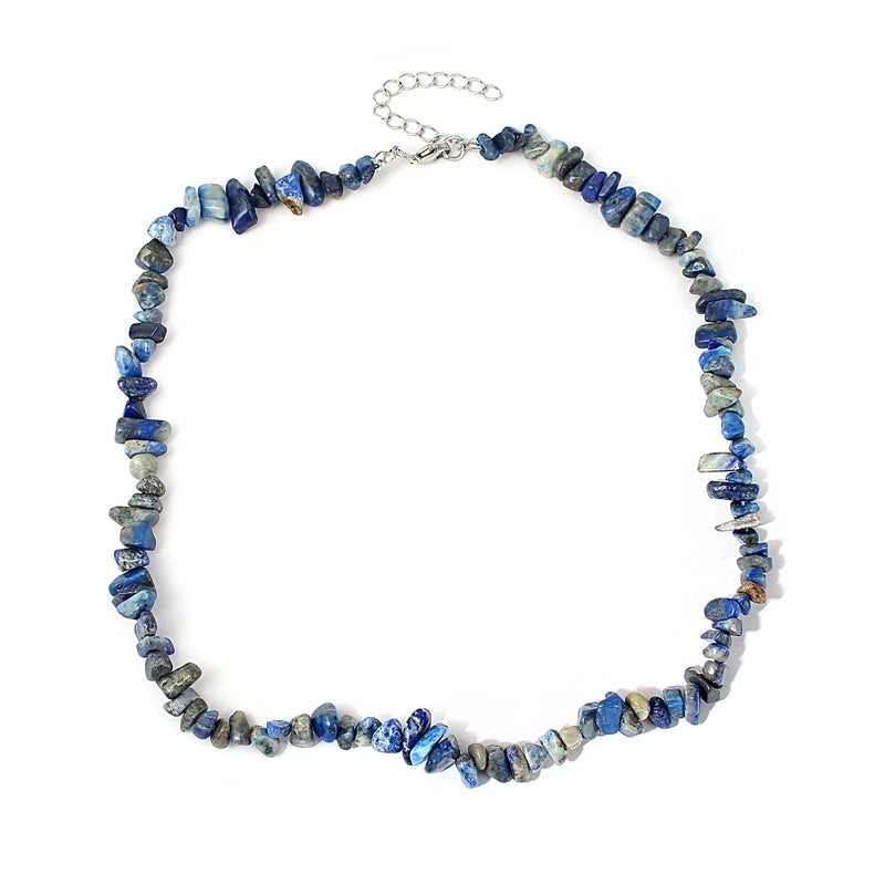 Vacation Irregular Geometric Natural Stone Crystal Handmade Necklace