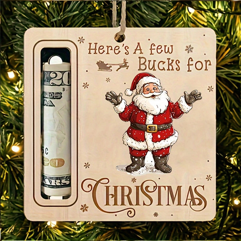 Christmas Cartoon Style Santa Claus Snowman Elk Wood Daily Festival Hanging Ornaments Decorations Hanging Ornaments