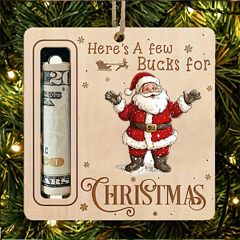 Christmas Cartoon Style Santa Claus Snowman Elk Wood Daily Festival Hanging Ornaments Decorations Hanging Ornaments