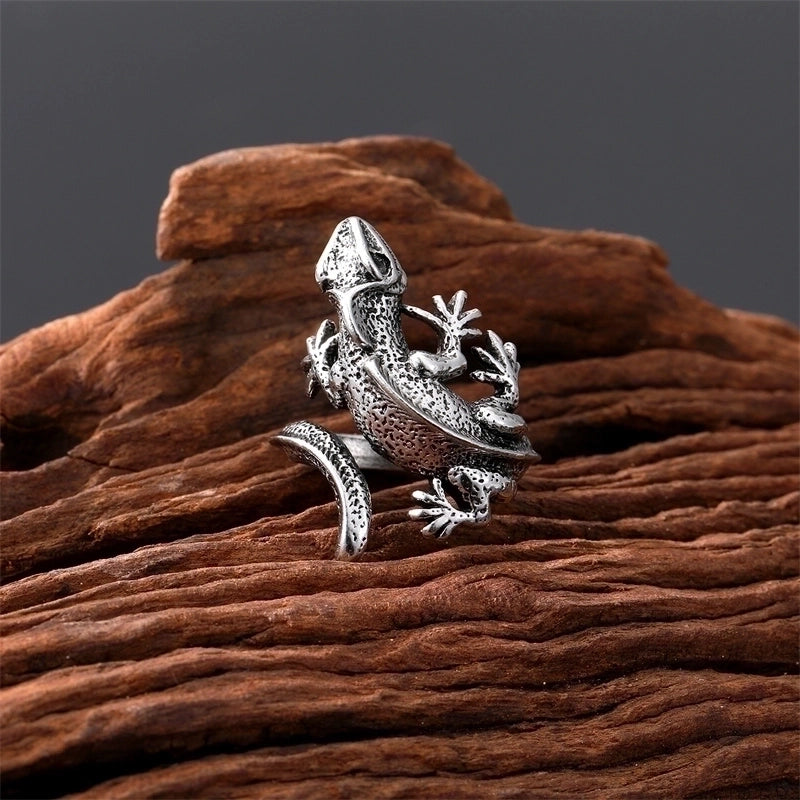 Fashion Snake Lizard 201 Stainless Steel Alloy Rings