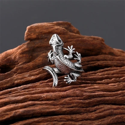Fashion Snake Lizard 201 Stainless Steel Alloy Rings