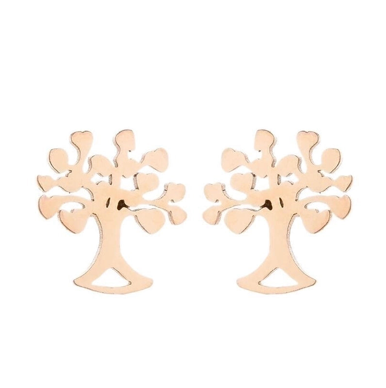 1 Pair Fashion Snowflake Plating 304 Stainless Steel 18K Gold Plated Ear Studs