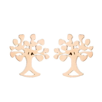 1 Pair Fashion Snowflake Plating 304 Stainless Steel 18K Gold Plated Ear Studs