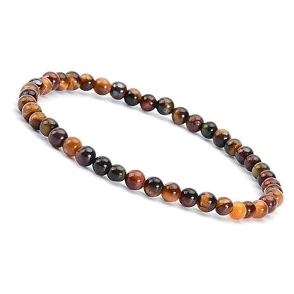 1 Piece Minimalist Round Natural Stone Beaded Bracelets