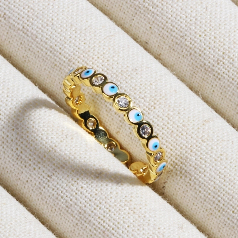 Copper Devil's Eye Rings