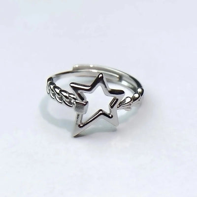 Minimalist Heart Shape Titanium Steel Open Rings