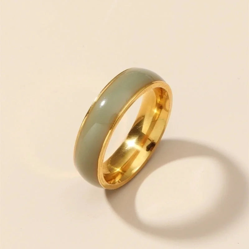 Titanium Steel Glossy Hypoallergenic Ring