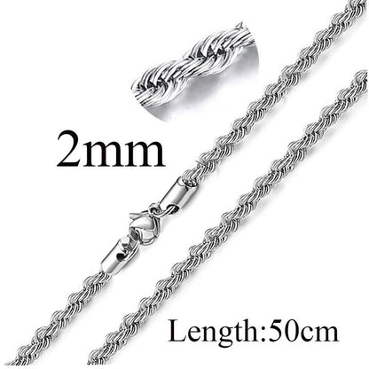 Titanium Steel Minimalist Waves Plating Necklace