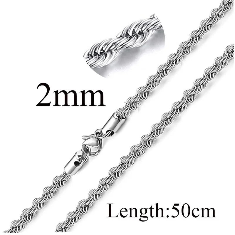 Titanium Steel Minimalist Waves Plating Necklace
