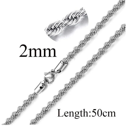 Titanium Steel Minimalist Waves Plating Necklace