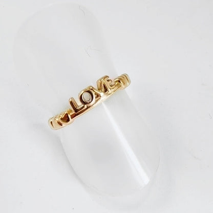 Titanium Steel 14K Gold Plated Casual Minimalist Plating Hollow Out Leaves Solid Color Open Rings