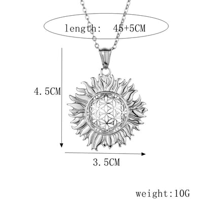 Casual Minimalist Life Tree 304 Stainless Steel Plating Pendant Necklace