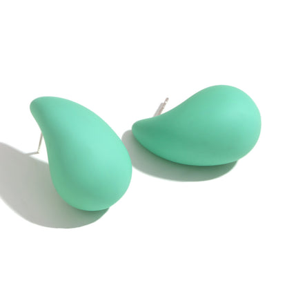 Fashion Circle Geometric Stainless Steel Stud Earrings