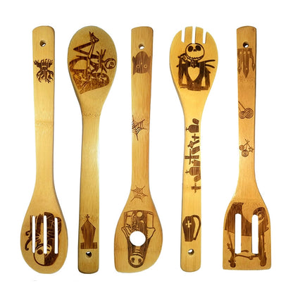 Minimalist Animal Letter Bamboo Shovel Kit 5 Pieces Set