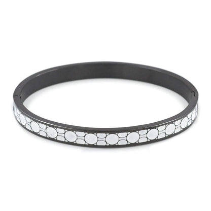Streetwear Round Stainless Steel Bangle In Bulk