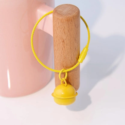 Cute Solid Color Bell Metal Unisex Bag Pendant Keychain 1 Piece