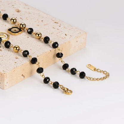 Vintage Style Minimalist Christmas Tree Moon Heart Shape 304 Stainless Steel Bracelets In Bulk Christmas