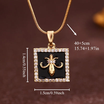 Vintage Style Minimalist Sun Moon Titanium Steel Copper Plating Pendant Necklace