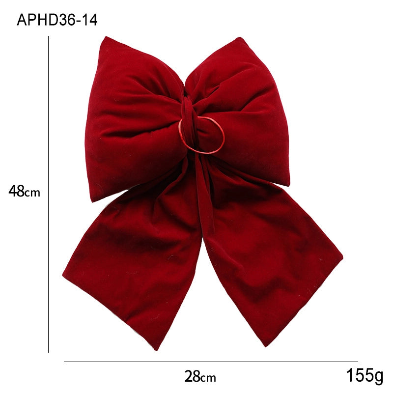 Christmas Minimalist Classic Style Bow Knot Holiday Festival Hanging Ornaments Decorations Hanging Ornaments